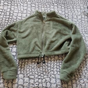 Fleece Cropped Jacket